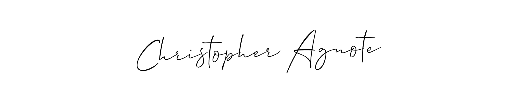 Once you've used our free online signature maker to create your best signature Allison_Script style, it's time to enjoy all of the benefits that Christopher Agnote name signing documents. Christopher Agnote signature style 2 images and pictures png