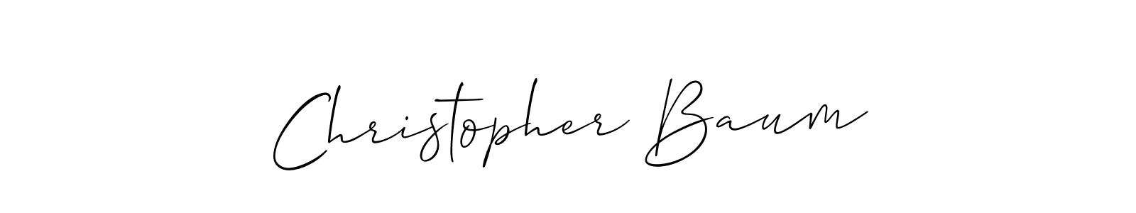 Make a beautiful signature design for name Christopher Baum. Use this online signature maker to create a handwritten signature for free. Christopher Baum signature style 2 images and pictures png