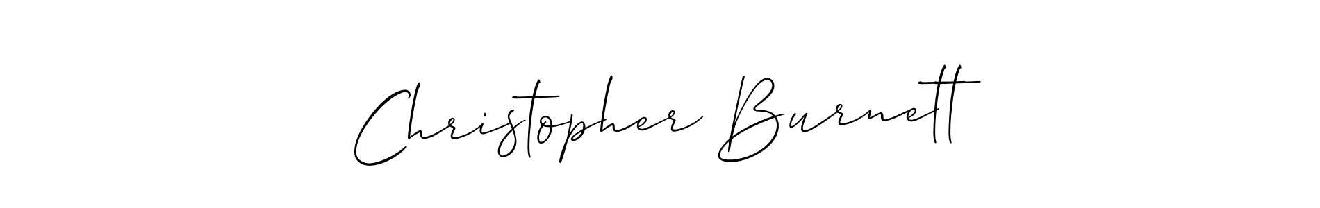 How to make Christopher Burnett name signature. Use Allison_Script style for creating short signs online. This is the latest handwritten sign. Christopher Burnett signature style 2 images and pictures png