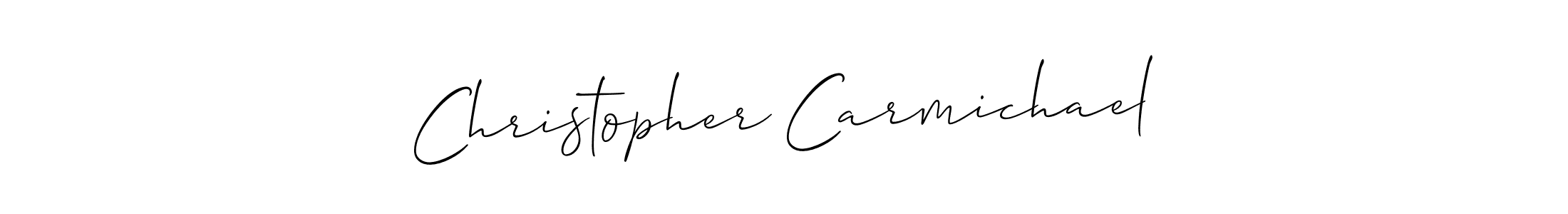 Make a short Christopher Carmichael signature style. Manage your documents anywhere anytime using Allison_Script. Create and add eSignatures, submit forms, share and send files easily. Christopher Carmichael signature style 2 images and pictures png