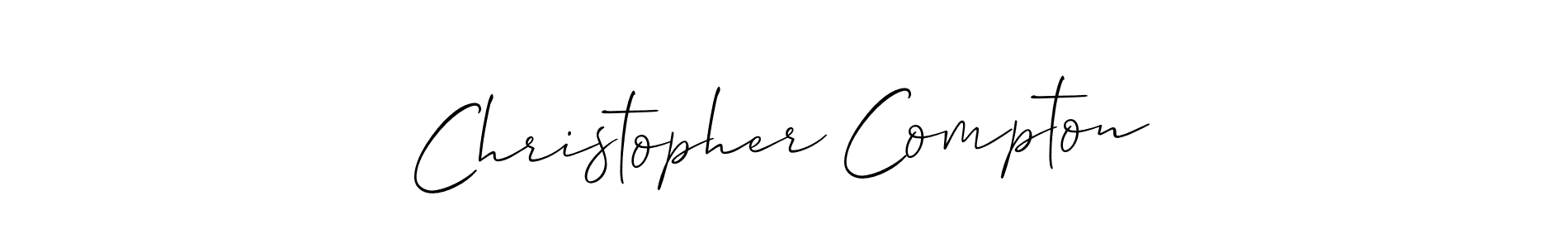 Make a short Christopher Compton signature style. Manage your documents anywhere anytime using Allison_Script. Create and add eSignatures, submit forms, share and send files easily. Christopher Compton signature style 2 images and pictures png