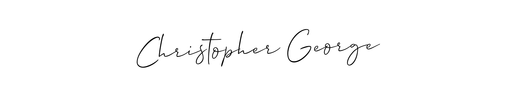 Design your own signature with our free online signature maker. With this signature software, you can create a handwritten (Allison_Script) signature for name Christopher George. Christopher George signature style 2 images and pictures png