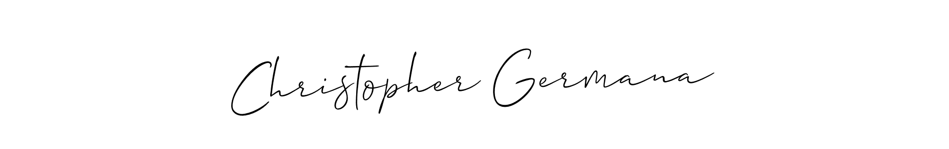 It looks lik you need a new signature style for name Christopher Germana. Design unique handwritten (Allison_Script) signature with our free signature maker in just a few clicks. Christopher Germana signature style 2 images and pictures png