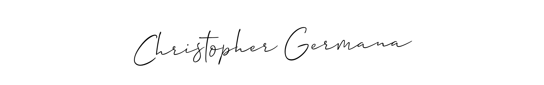 It looks lik you need a new signature style for name Christopher Germana. Design unique handwritten (Allison_Script) signature with our free signature maker in just a few clicks. Christopher Germana signature style 2 images and pictures png