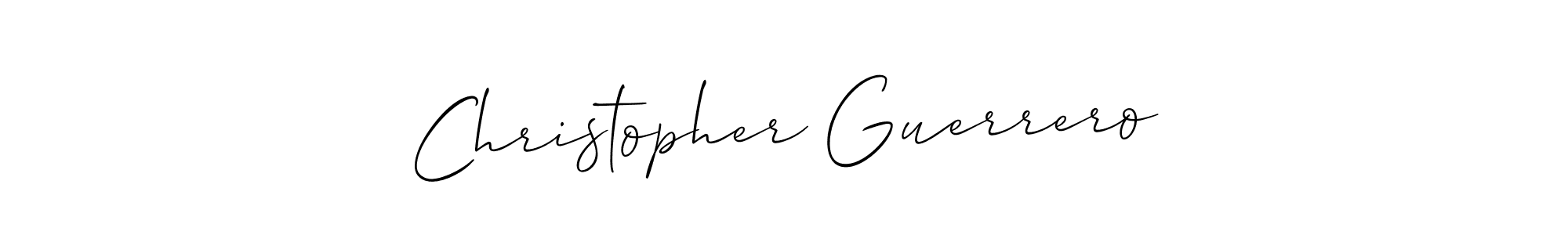 This is the best signature style for the Christopher Guerrero name. Also you like these signature font (Allison_Script). Mix name signature. Christopher Guerrero signature style 2 images and pictures png