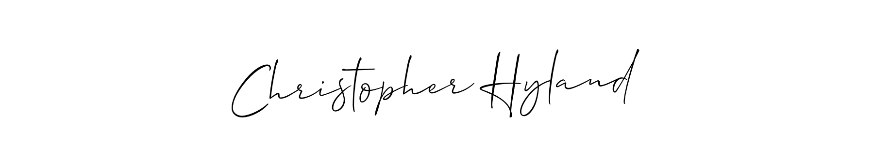 How to Draw Christopher Hyland signature style? Allison_Script is a latest design signature styles for name Christopher Hyland. Christopher Hyland signature style 2 images and pictures png