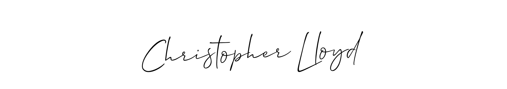 Create a beautiful signature design for name Christopher Lloyd. With this signature (Allison_Script) fonts, you can make a handwritten signature for free. Christopher Lloyd signature style 2 images and pictures png