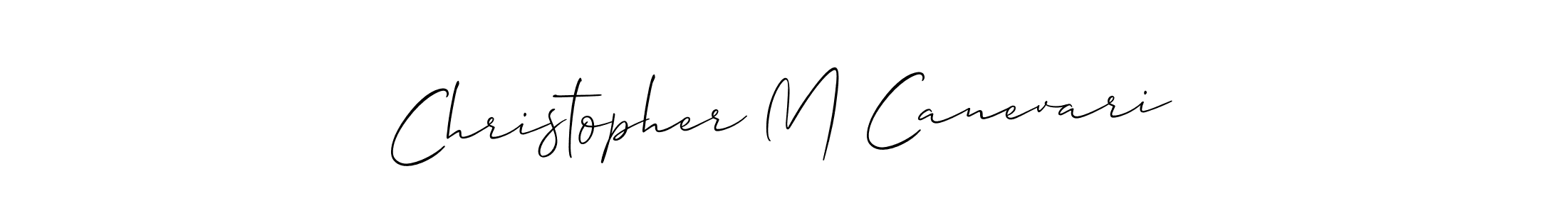 Also we have Christopher M Canevari name is the best signature style. Create professional handwritten signature collection using Allison_Script autograph style. Christopher M Canevari signature style 2 images and pictures png