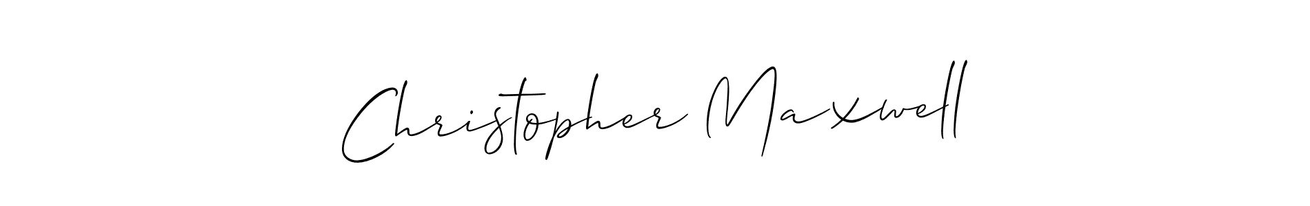 You should practise on your own different ways (Allison_Script) to write your name (Christopher Maxwell) in signature. don't let someone else do it for you. Christopher Maxwell signature style 2 images and pictures png
