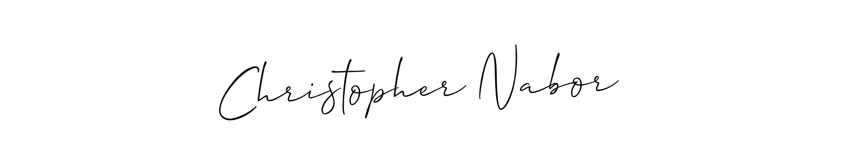 if you are searching for the best signature style for your name Christopher Nabor. so please give up your signature search. here we have designed multiple signature styles  using Allison_Script. Christopher Nabor signature style 2 images and pictures png