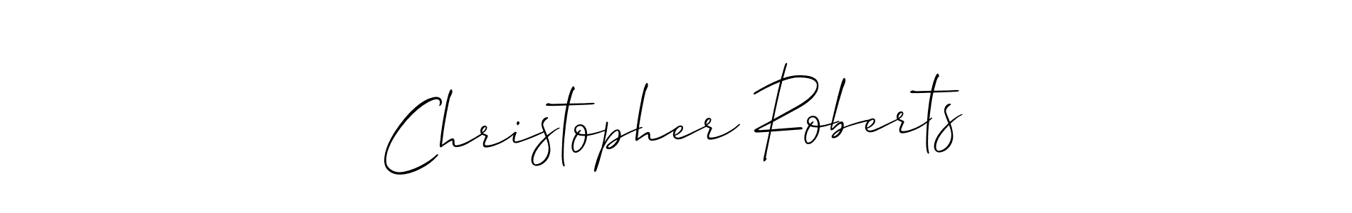 Make a beautiful signature design for name Christopher Roberts. With this signature (Allison_Script) style, you can create a handwritten signature for free. Christopher Roberts signature style 2 images and pictures png