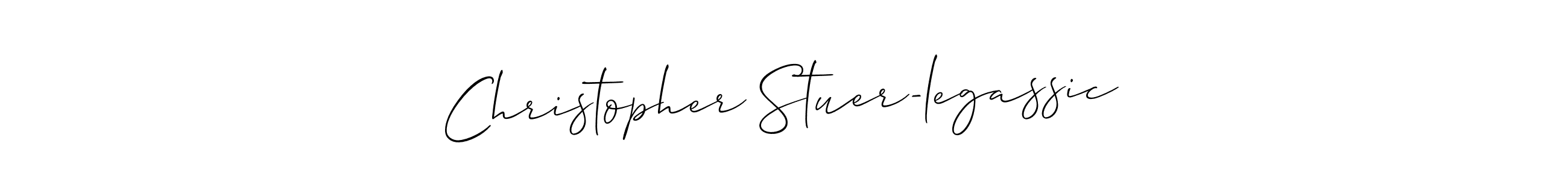 Make a beautiful signature design for name Christopher Stuer-legassic. With this signature (Allison_Script) style, you can create a handwritten signature for free. Christopher Stuer-legassic signature style 2 images and pictures png