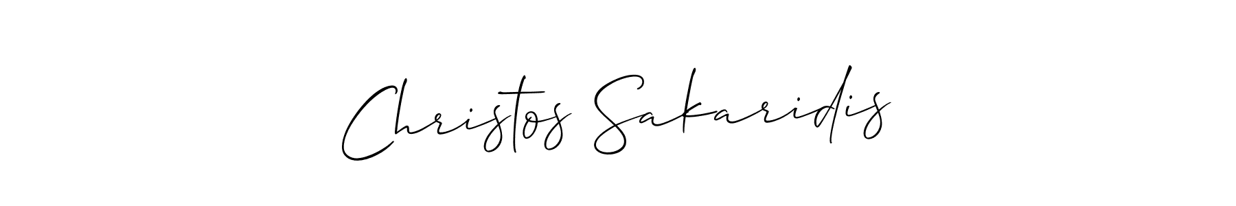 Christos Sakaridis stylish signature style. Best Handwritten Sign (Allison_Script) for my name. Handwritten Signature Collection Ideas for my name Christos Sakaridis. Christos Sakaridis signature style 2 images and pictures png
