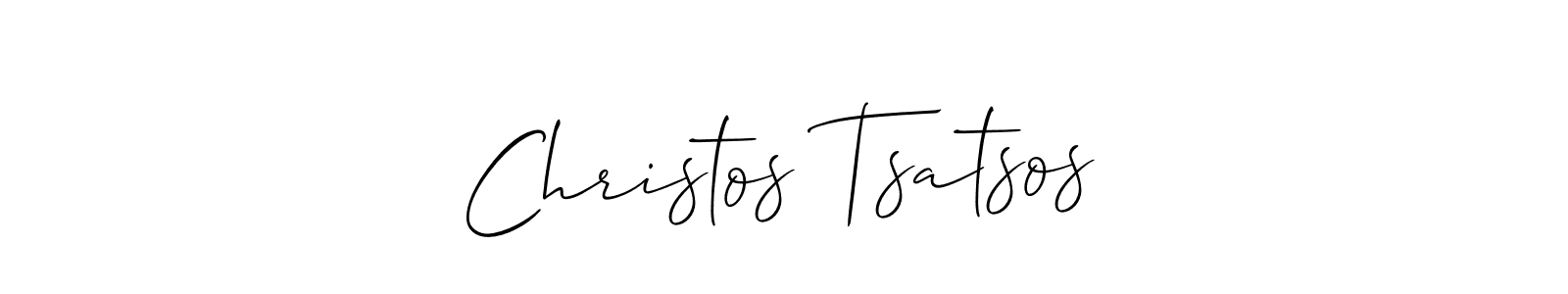 Design your own signature with our free online signature maker. With this signature software, you can create a handwritten (Allison_Script) signature for name Christos Tsatsos. Christos Tsatsos signature style 2 images and pictures png