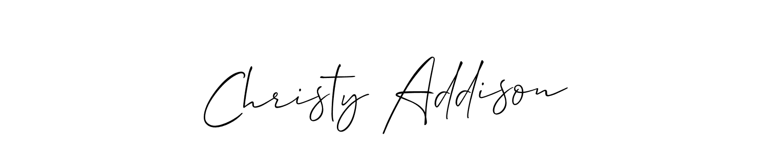Make a beautiful signature design for name Christy Addison. Use this online signature maker to create a handwritten signature for free. Christy Addison signature style 2 images and pictures png