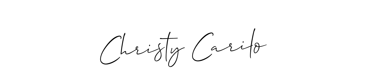 Check out images of Autograph of Christy Carilo name. Actor Christy Carilo Signature Style. Allison_Script is a professional sign style online. Christy Carilo signature style 2 images and pictures png