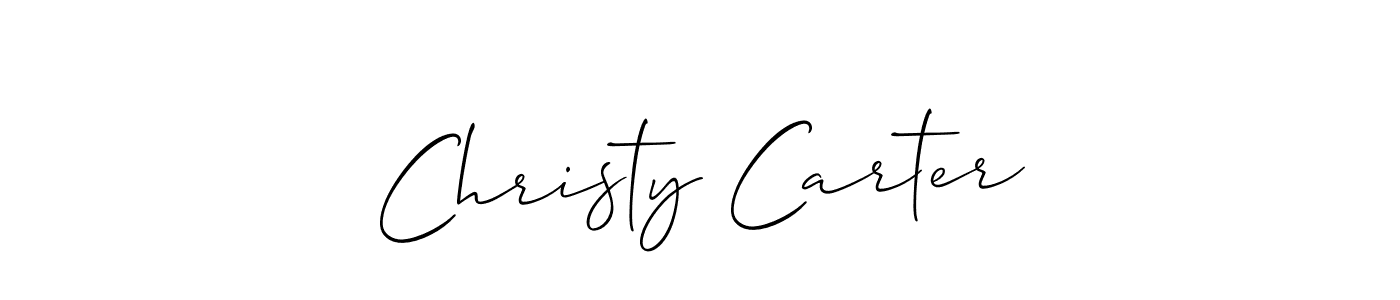 Christy Carter stylish signature style. Best Handwritten Sign (Allison_Script) for my name. Handwritten Signature Collection Ideas for my name Christy Carter. Christy Carter signature style 2 images and pictures png