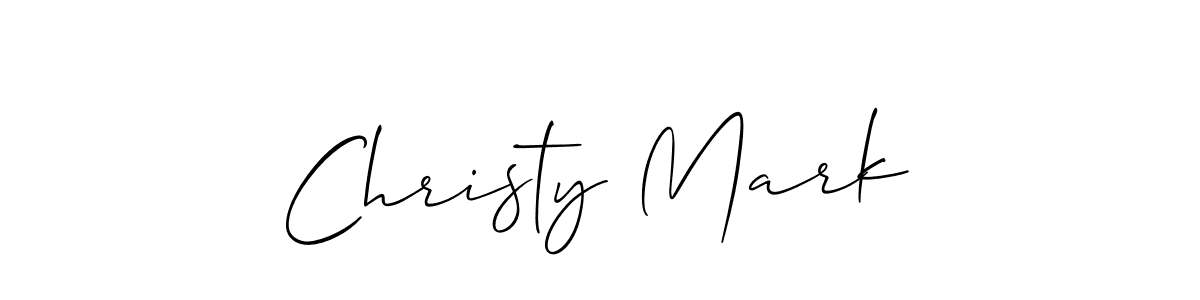 The best way (Allison_Script) to make a short signature is to pick only two or three words in your name. The name Christy Mark include a total of six letters. For converting this name. Christy Mark signature style 2 images and pictures png