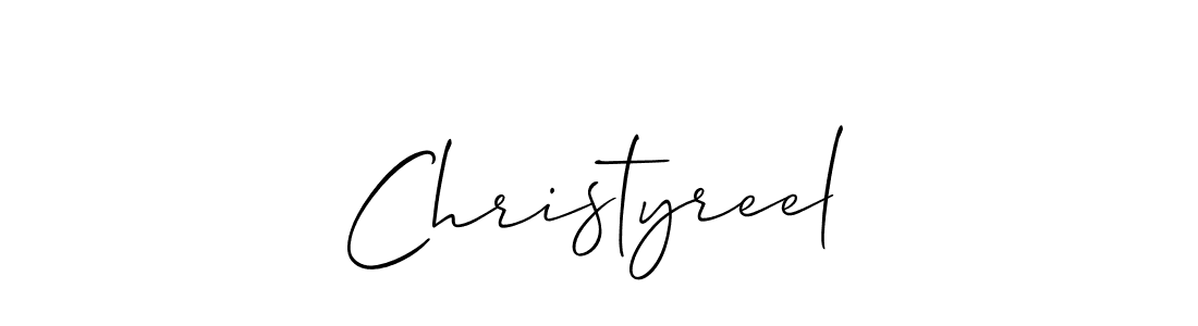 How to Draw Christyreel signature style? Allison_Script is a latest design signature styles for name Christyreel. Christyreel signature style 2 images and pictures png