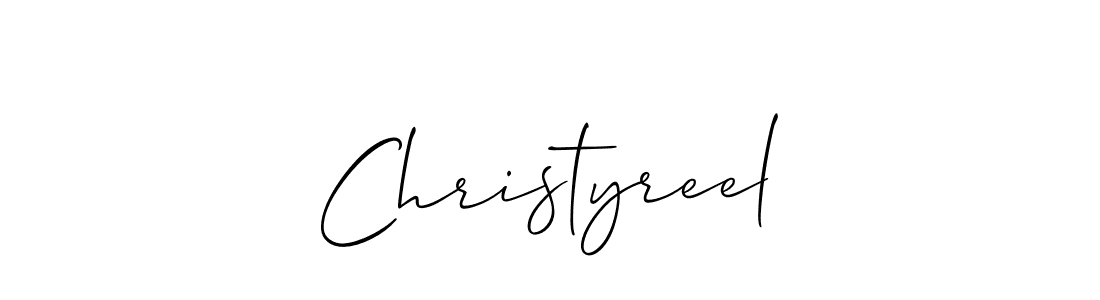 How to Draw Christyreel signature style? Allison_Script is a latest design signature styles for name Christyreel. Christyreel signature style 2 images and pictures png