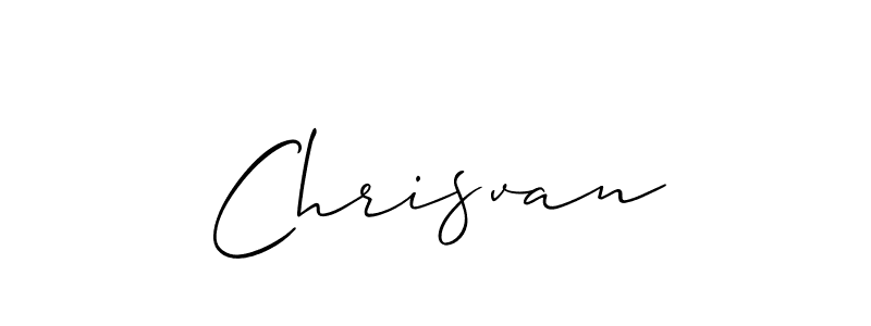 How to make Chrisvan name signature. Use Allison_Script style for creating short signs online. This is the latest handwritten sign. Chrisvan signature style 2 images and pictures png