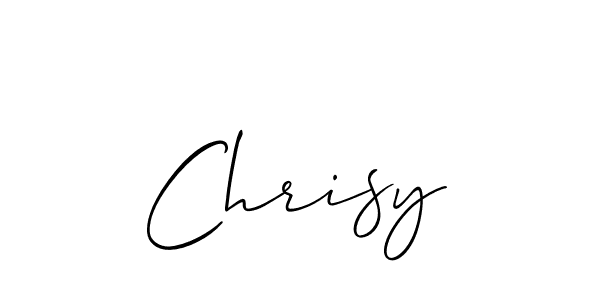 Create a beautiful signature design for name Chrisy. With this signature (Allison_Script) fonts, you can make a handwritten signature for free. Chrisy signature style 2 images and pictures png