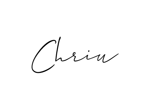 Best and Professional Signature Style for Chriu. Allison_Script Best Signature Style Collection. Chriu signature style 2 images and pictures png