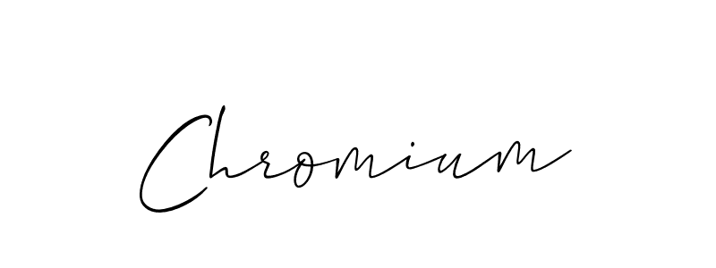 Chromium stylish signature style. Best Handwritten Sign (Allison_Script) for my name. Handwritten Signature Collection Ideas for my name Chromium. Chromium signature style 2 images and pictures png