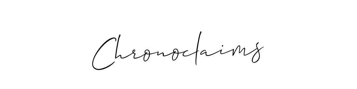 You can use this online signature creator to create a handwritten signature for the name Chronoclaims. This is the best online autograph maker. Chronoclaims signature style 2 images and pictures png