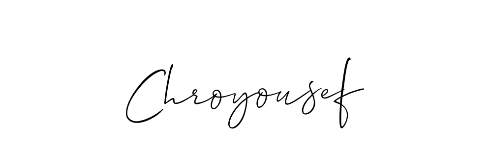 How to make Chroyousef name signature. Use Allison_Script style for creating short signs online. This is the latest handwritten sign. Chroyousef signature style 2 images and pictures png