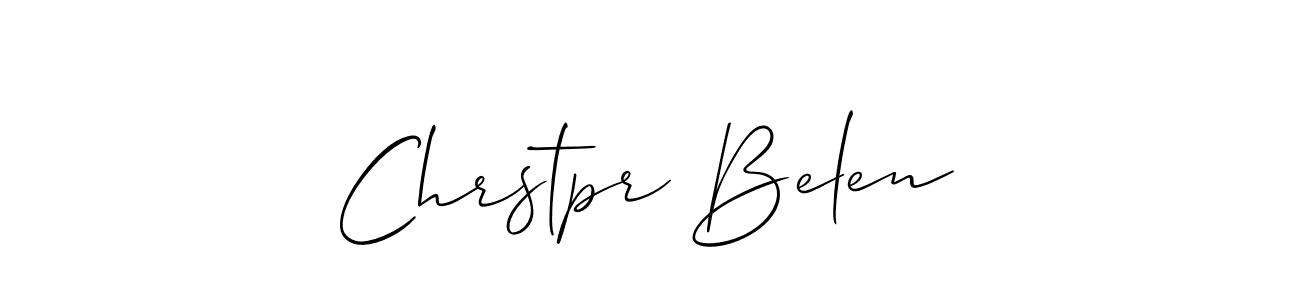 Best and Professional Signature Style for Chrstpr Belen. Allison_Script Best Signature Style Collection. Chrstpr Belen signature style 2 images and pictures png