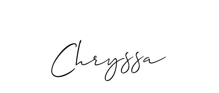 Make a short Chryssa signature style. Manage your documents anywhere anytime using Allison_Script. Create and add eSignatures, submit forms, share and send files easily. Chryssa signature style 2 images and pictures png