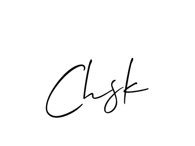 Make a short Chsk signature style. Manage your documents anywhere anytime using Allison_Script. Create and add eSignatures, submit forms, share and send files easily. Chsk signature style 2 images and pictures png