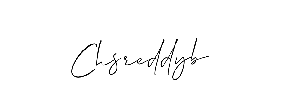 Use a signature maker to create a handwritten signature online. With this signature software, you can design (Allison_Script) your own signature for name Chsreddyb. Chsreddyb signature style 2 images and pictures png