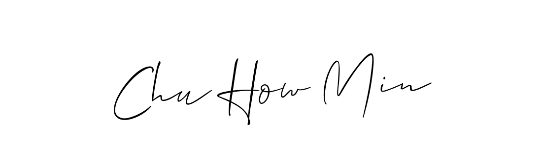 Chu How Min stylish signature style. Best Handwritten Sign (Allison_Script) for my name. Handwritten Signature Collection Ideas for my name Chu How Min. Chu How Min signature style 2 images and pictures png