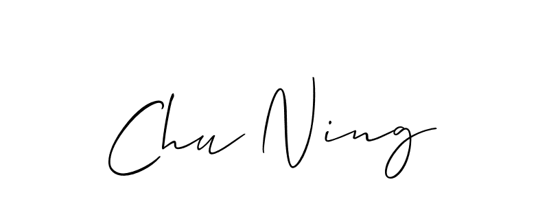 Create a beautiful signature design for name Chu Ning. With this signature (Allison_Script) fonts, you can make a handwritten signature for free. Chu Ning signature style 2 images and pictures png