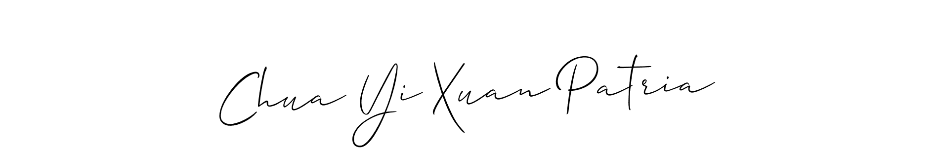 See photos of Chua Yi Xuan Patria official signature by Spectra . Check more albums & portfolios. Read reviews & check more about Allison_Script font. Chua Yi Xuan Patria signature style 2 images and pictures png