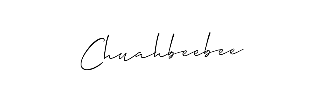 Also we have Chuahbeebee name is the best signature style. Create professional handwritten signature collection using Allison_Script autograph style. Chuahbeebee signature style 2 images and pictures png