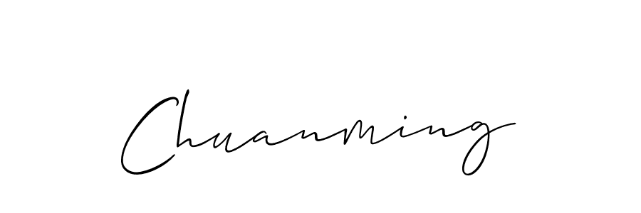 Make a beautiful signature design for name Chuanming. With this signature (Allison_Script) style, you can create a handwritten signature for free. Chuanming signature style 2 images and pictures png