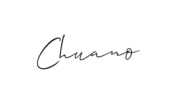 How to make Chuano signature? Allison_Script is a professional autograph style. Create handwritten signature for Chuano name. Chuano signature style 2 images and pictures png