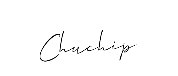 The best way (Allison_Script) to make a short signature is to pick only two or three words in your name. The name Chuchip include a total of six letters. For converting this name. Chuchip signature style 2 images and pictures png