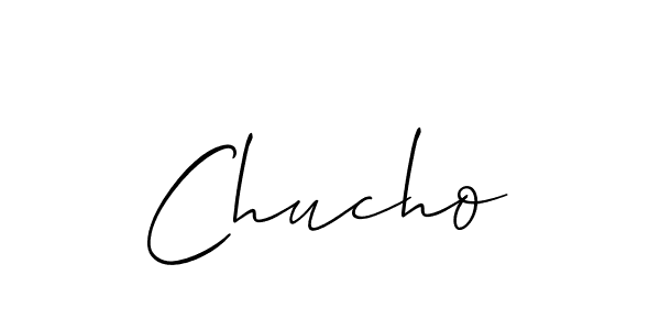 How to make Chucho signature? Allison_Script is a professional autograph style. Create handwritten signature for Chucho name. Chucho signature style 2 images and pictures png