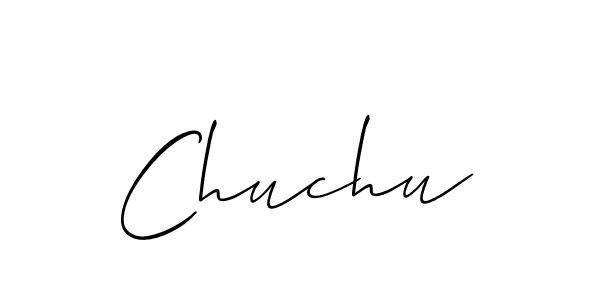 It looks lik you need a new signature style for name Chuchu. Design unique handwritten (Allison_Script) signature with our free signature maker in just a few clicks. Chuchu signature style 2 images and pictures png