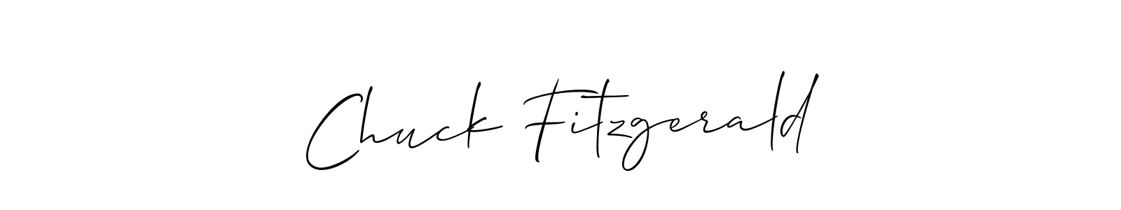 It looks lik you need a new signature style for name Chuck Fitzgerald. Design unique handwritten (Allison_Script) signature with our free signature maker in just a few clicks. Chuck Fitzgerald signature style 2 images and pictures png