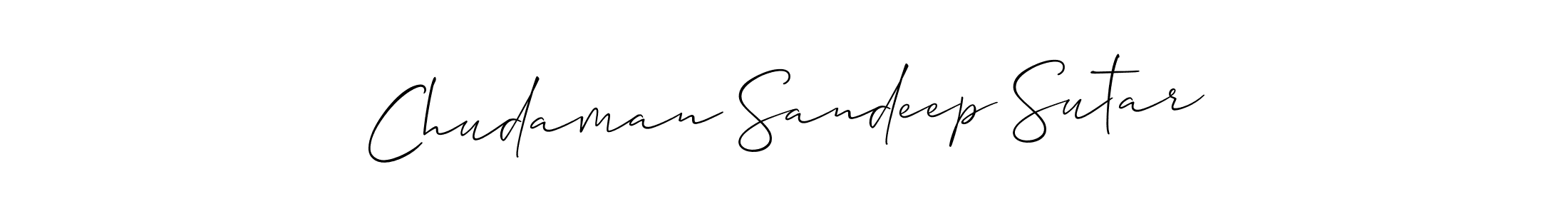 You should practise on your own different ways (Allison_Script) to write your name (Chudaman Sandeep Sutar) in signature. don't let someone else do it for you. Chudaman Sandeep Sutar signature style 2 images and pictures png