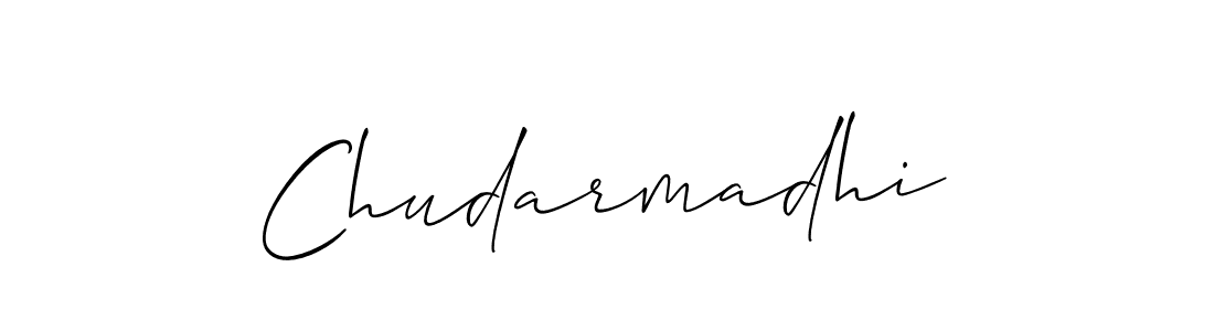 You should practise on your own different ways (Allison_Script) to write your name (Chudarmadhi) in signature. don't let someone else do it for you. Chudarmadhi signature style 2 images and pictures png