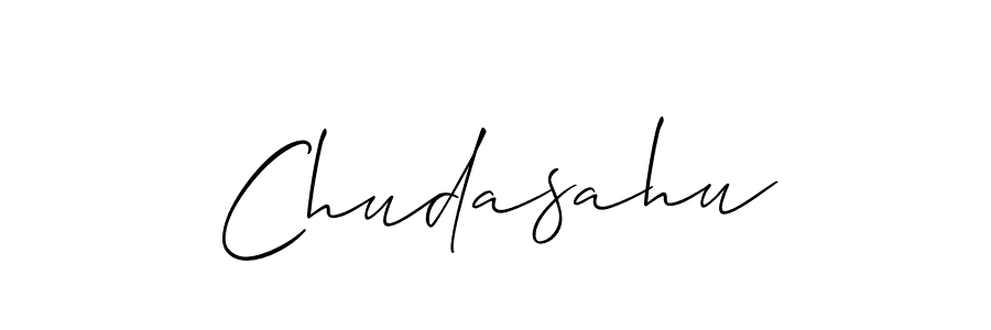 Create a beautiful signature design for name Chudasahu. With this signature (Allison_Script) fonts, you can make a handwritten signature for free. Chudasahu signature style 2 images and pictures png