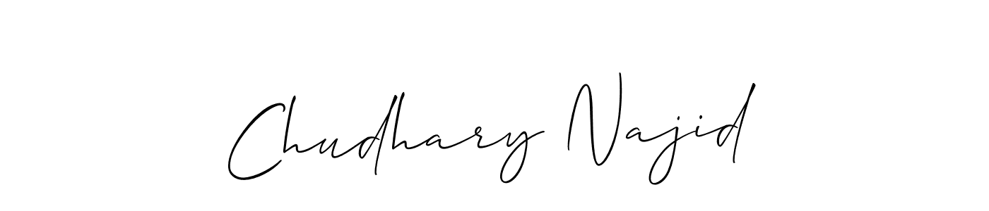 Here are the top 10 professional signature styles for the name Chudhary Najid. These are the best autograph styles you can use for your name. Chudhary Najid signature style 2 images and pictures png