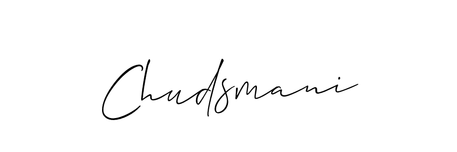 How to Draw Chudsmani signature style? Allison_Script is a latest design signature styles for name Chudsmani. Chudsmani signature style 2 images and pictures png
