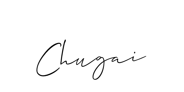 How to make Chugai signature? Allison_Script is a professional autograph style. Create handwritten signature for Chugai name. Chugai signature style 2 images and pictures png